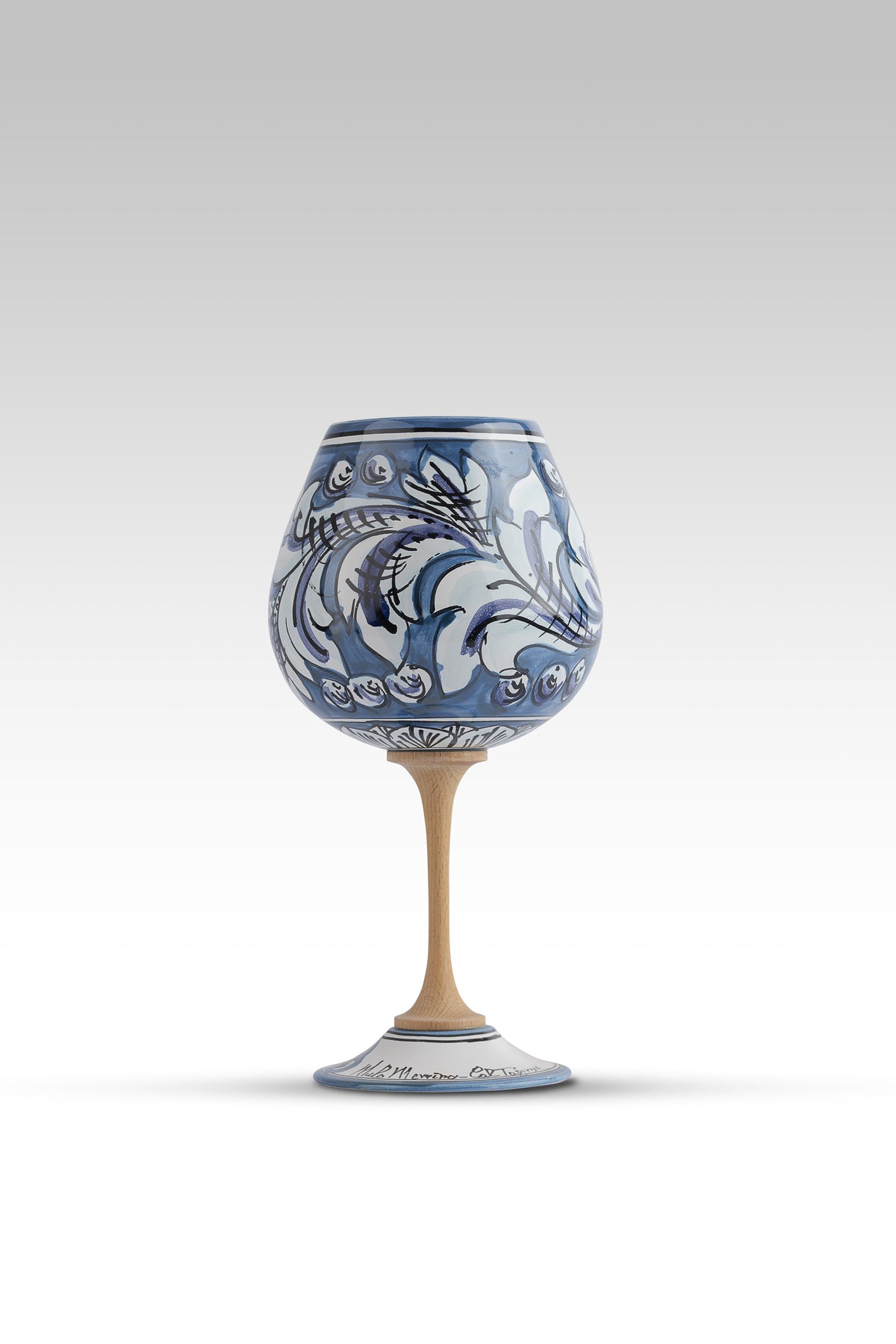 Ornate Red-Blue Goblet