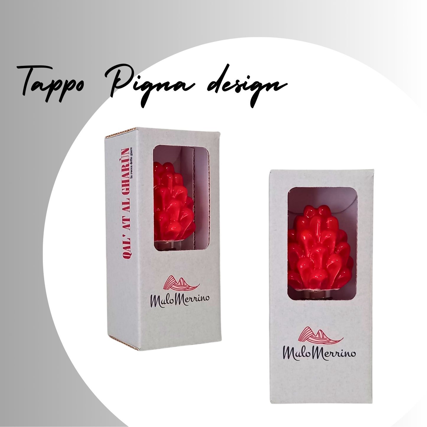 Tappo Pigna Design Rosso