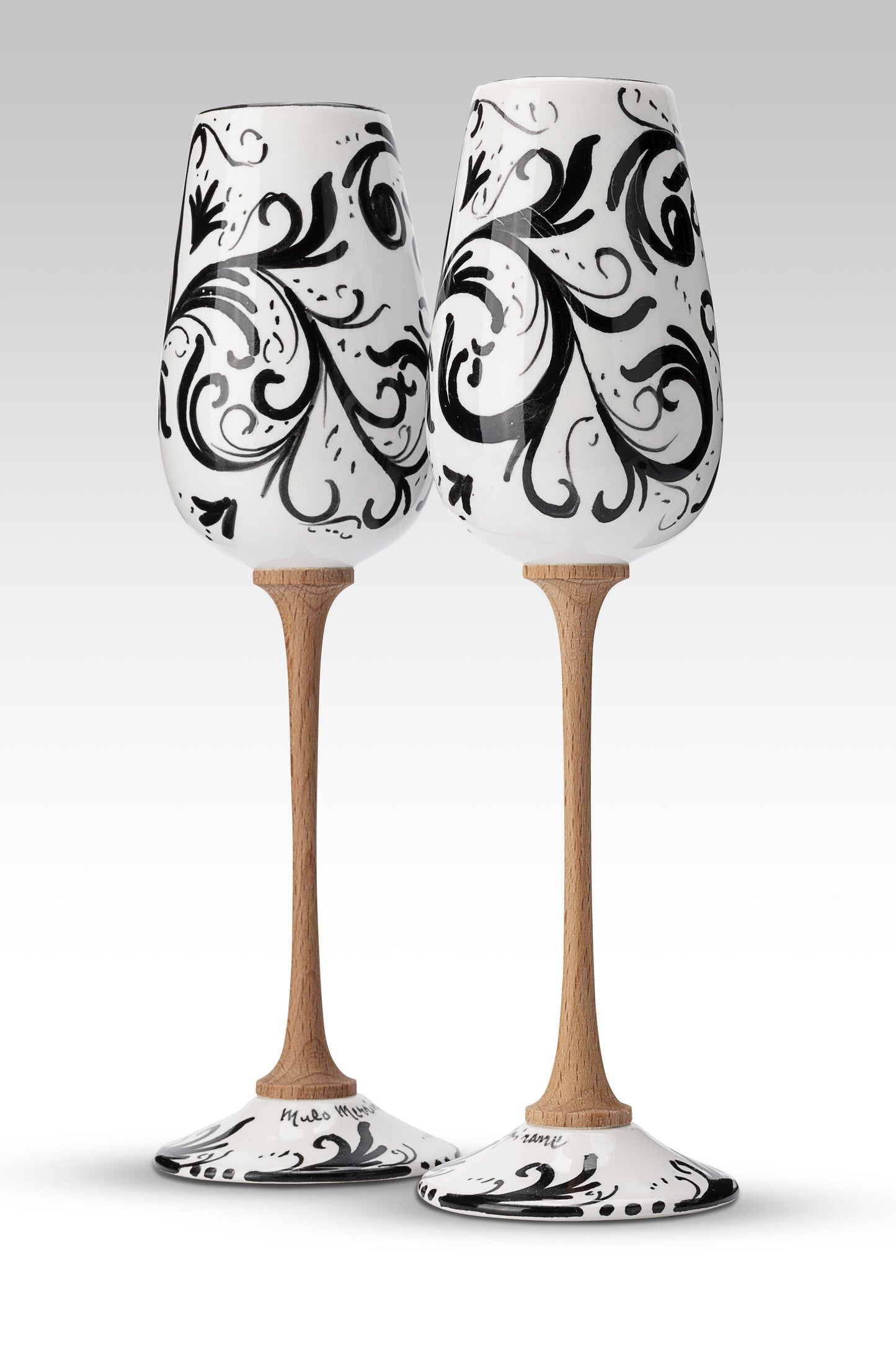 Coppia Flute Volute Nere