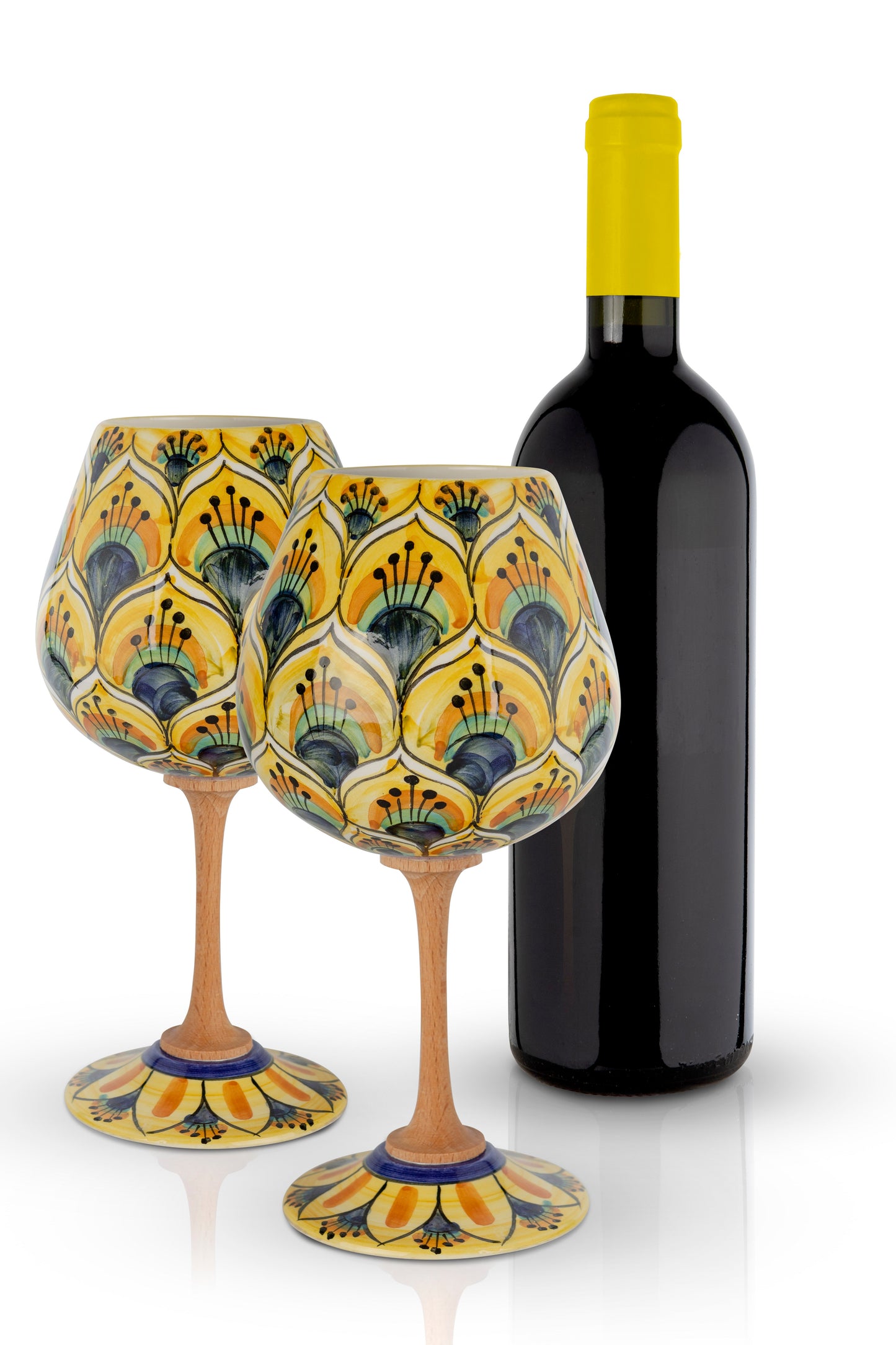 Calice Coda di Pavone Bianco