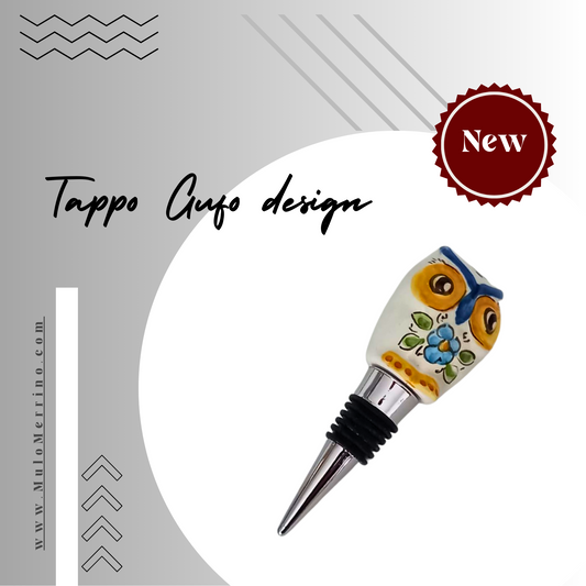 Tappo Gufo Design Blu