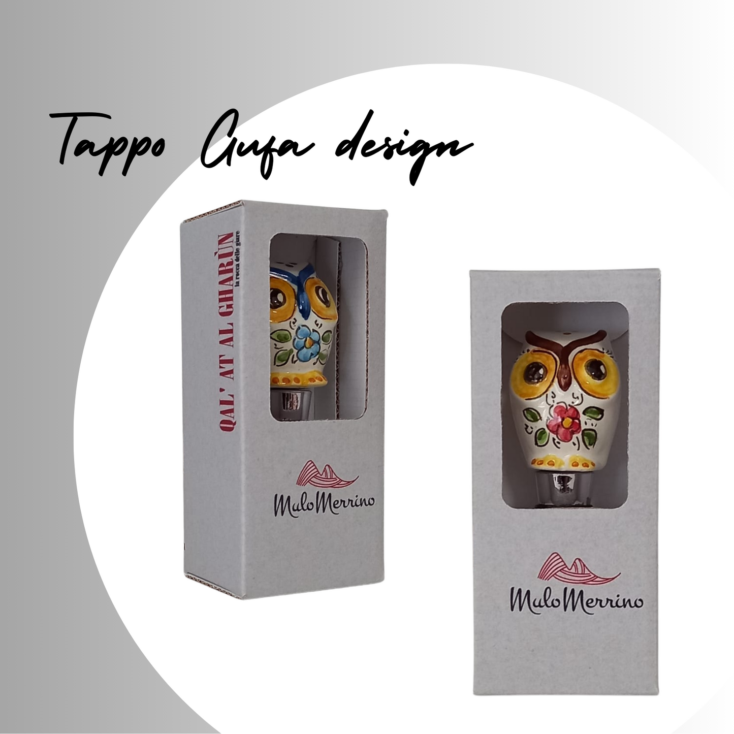 Tappo Gufo Design Rosso