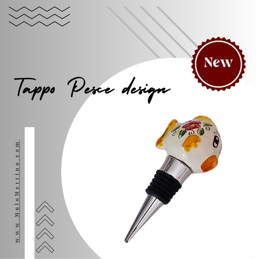 Tappo Pesce Design Rosso