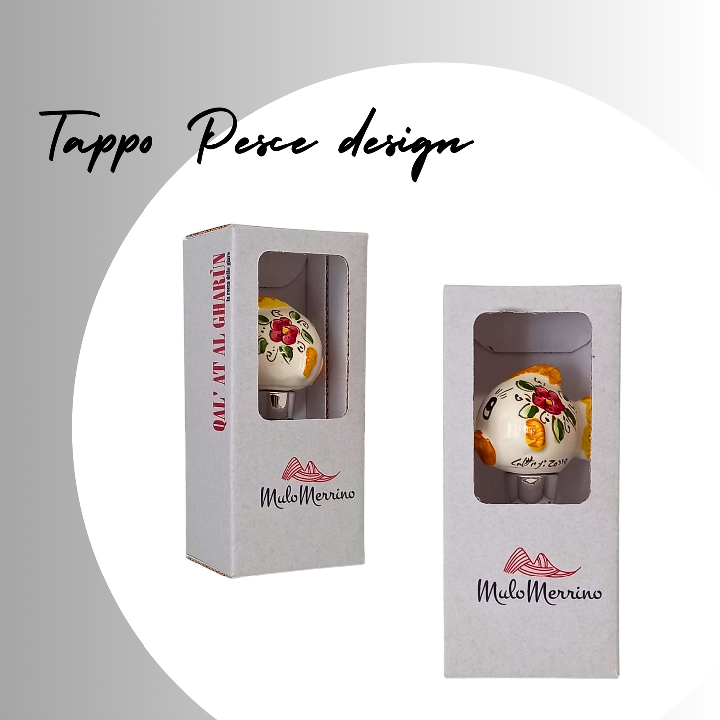 Tappo Pesce Design Rosso