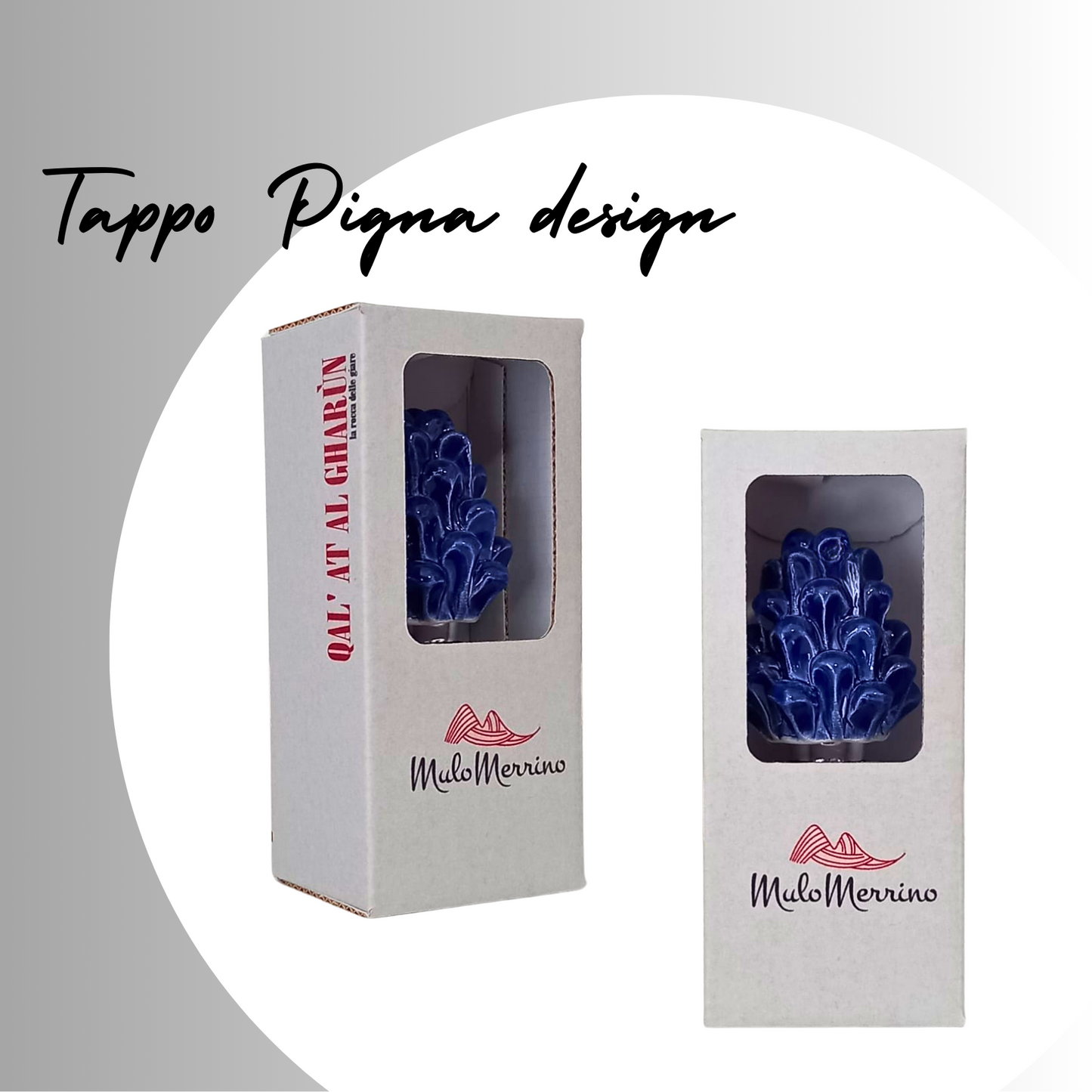 Tappo Pigna Design Blu