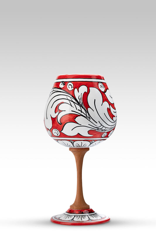 Calice Ornato Rosso